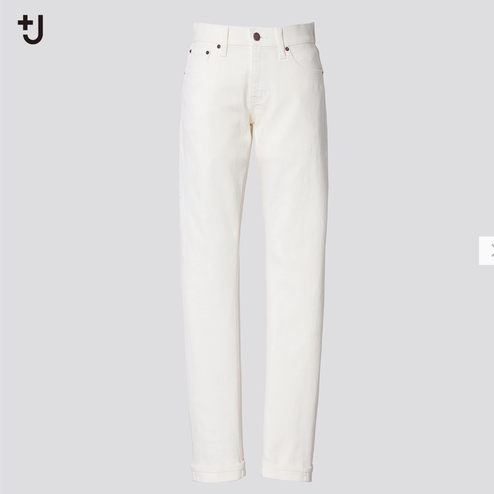 NWOT Jil Sander x Uniqlo +J selvedge straight leg jeans. Size 2
